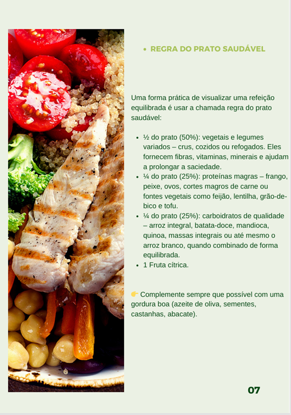 regra do prato saudavel